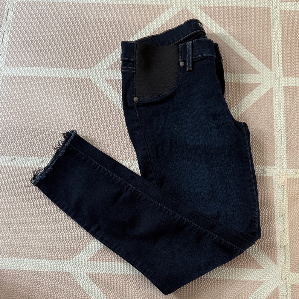PAIGE Midnight Indigo Maternity Jeans